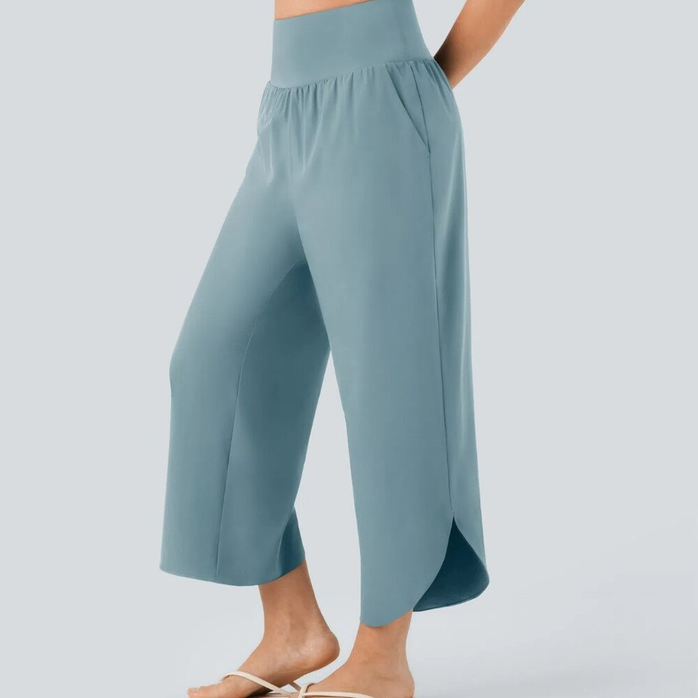SoCinched High Waisted Tummy Control Pocket Hem Quick Dry Pants